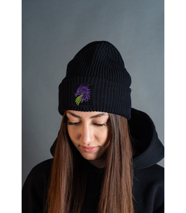 Beanie "Dragon" Heavy Rip black