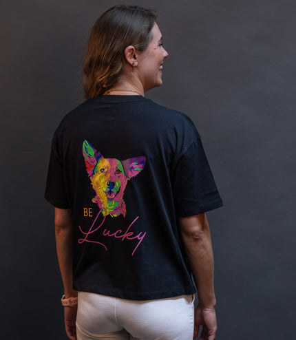 Cropped T-Shirt "Lucky"