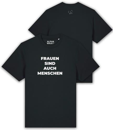 T-Shirt "Frauen sind auch Menschen" oversized