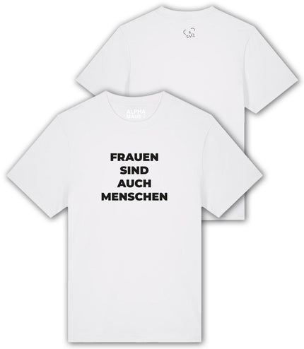 T-Shirt "Frauen sind auch Menschen" oversized