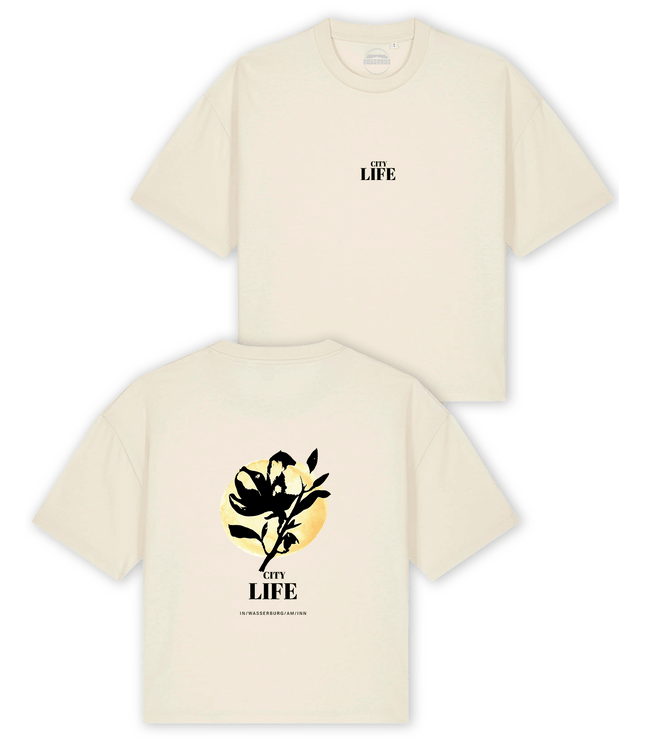 T-Shirt cropped "Mondschein Magnolie"